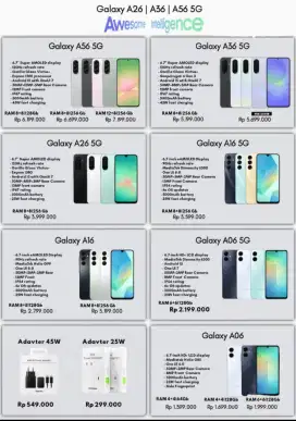 SAMSUNG GALAXY A SERIES