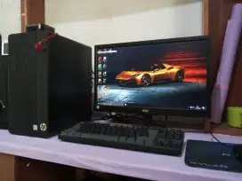 Pc HP fullset / intel core i5 gen6 + ram 8gb ddr4 + monitor 19inch