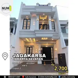 Rumah Cluster Modern Classic Rooftop di Jagakarsa Jakarta Selatan