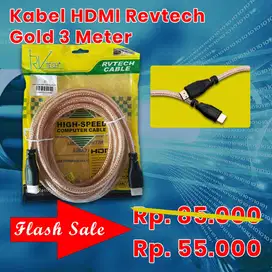 Flash Sale - Kabel HDMI Revtech Gold 3 Meter