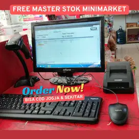 Paket Starter: Program kasir, Mini printer, Scanner barocode, Traning