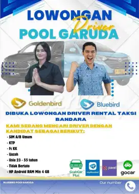 Dibutuhkan driver taksi bandara