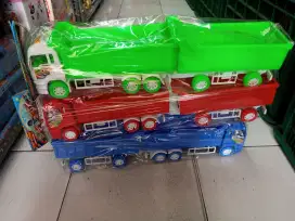 Mainan anak truk gandeng dump
