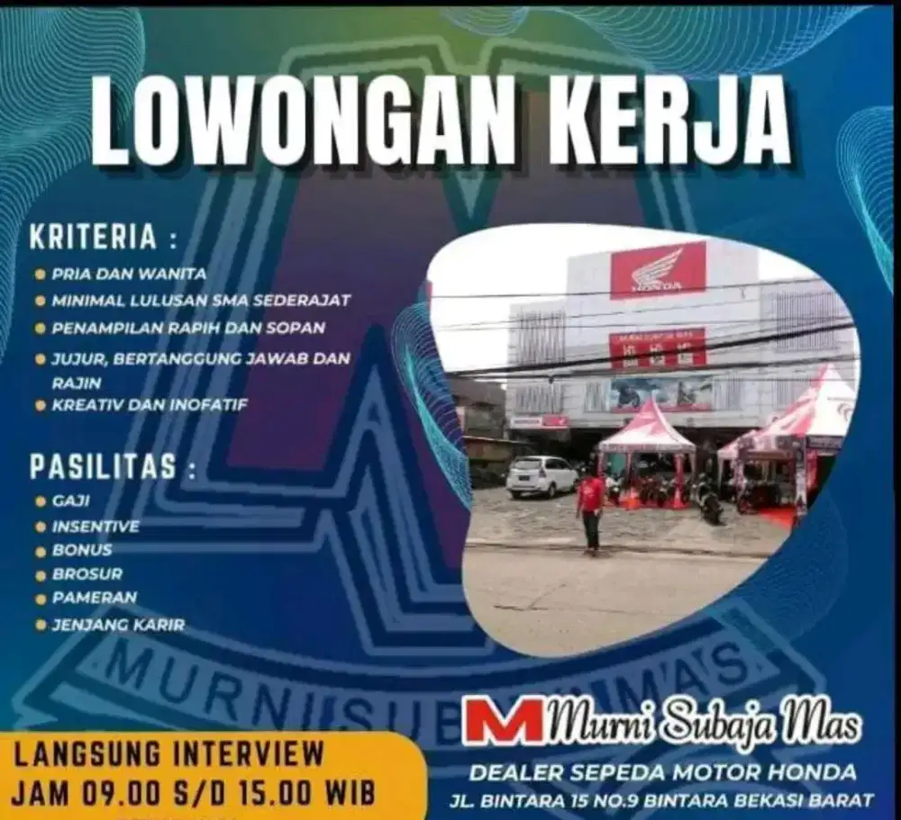Loker salesman motor honda