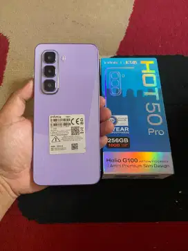 INFINIX HOT 50 PRO 8/256 WARNA PURPLE FAVORIT