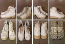 Sepatu boots cream H&M size 41