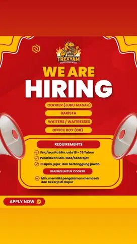 LOKER COOK HELPER