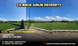 DIJUAL TANAH SUDAH PEKARANGAN