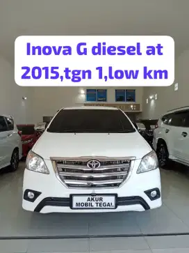 DP 40 JT ! INNOVA 2.5 G DIESEL 2015 PUTIH FUL ORI SIAP PAKAI