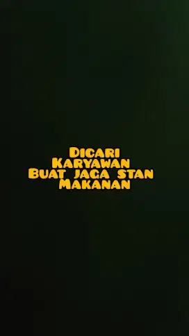 Dicari karyawan