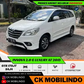 (Dp10jt) Innova G Luxury Matic 2015 Bensin Pajak Baru Bisa Kredit