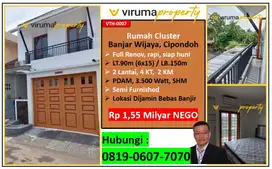 VTH0007 - Rumah Cluster Banjar Wijaya, Full Renov, Semi Furnish !