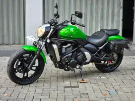 Moge Cruiser Kawasaki Vulcan 650S th 2015 Green Km 8rb Modif Siap Gas