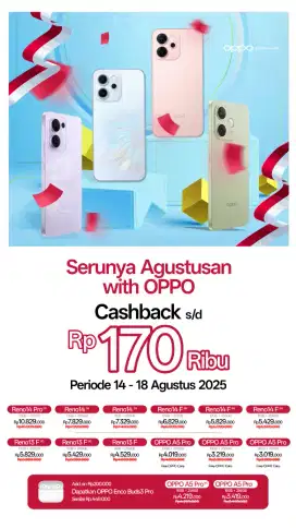 Promo 17an Cashback Ratusan ribu
