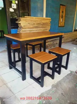 Meja kursi makan dan cafe resto
