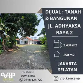 DIJUAL: Tanah Beserta Bangunannya di Jalan Adhyaksa Raya 2, Jaksel