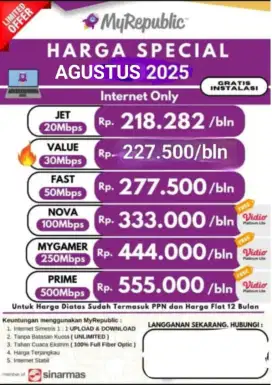 Promo pasangan Wifi