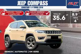 JEEP COMPASS LONGITUDE 2018 TURBO LOW KM.45RB & PAJAK PANJANG #F3ST