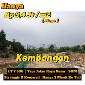 Dijual Cepat Murah Tanah Tepi Jalan  Besar Kembangan Komersil Jakarta