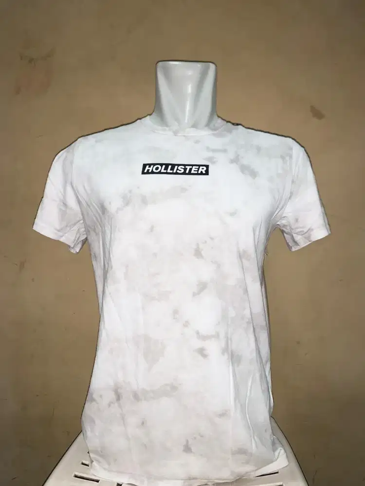 kaos lengan pendek tydie warna putih