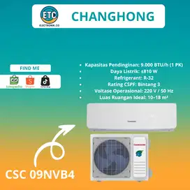 AC CHANGHONG PENDINGIN RUANGAN 1 PK CSC-09NVB4 UNIT ONLY