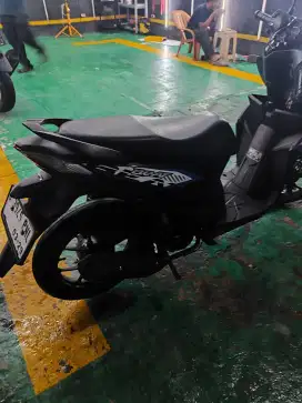 Beat THN 2024 warna seperti di gambar warna biru hitam mulus jos