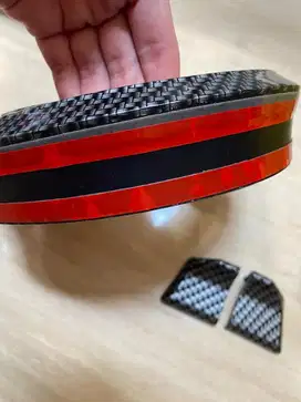 Samurai Rubber Spoiler Ducktail Universal Carbon