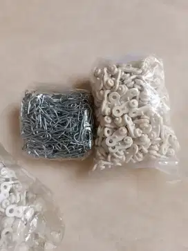 Kawat S dan Roda T Gorden 100 Pcs 50 kawat S + 50 Roda T kaitan gorden