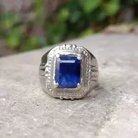 Cincin Blue Safir Kristal Royal Blue