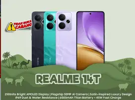 REALME 14T 5G. Layar amoled.baterai 6000mah.anti air ip 68/69