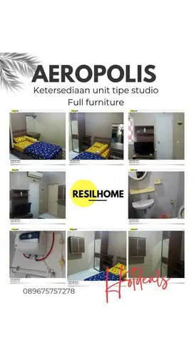 Sewa perbulan apartemen Aeropolis Tangerang neglasari banten tower B