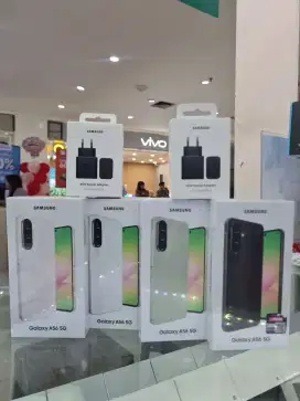 GALAXY A56 5G 12/256 FREE 45W ADAPTER + TEMPERED GLASS + CLEAR CASE‼️