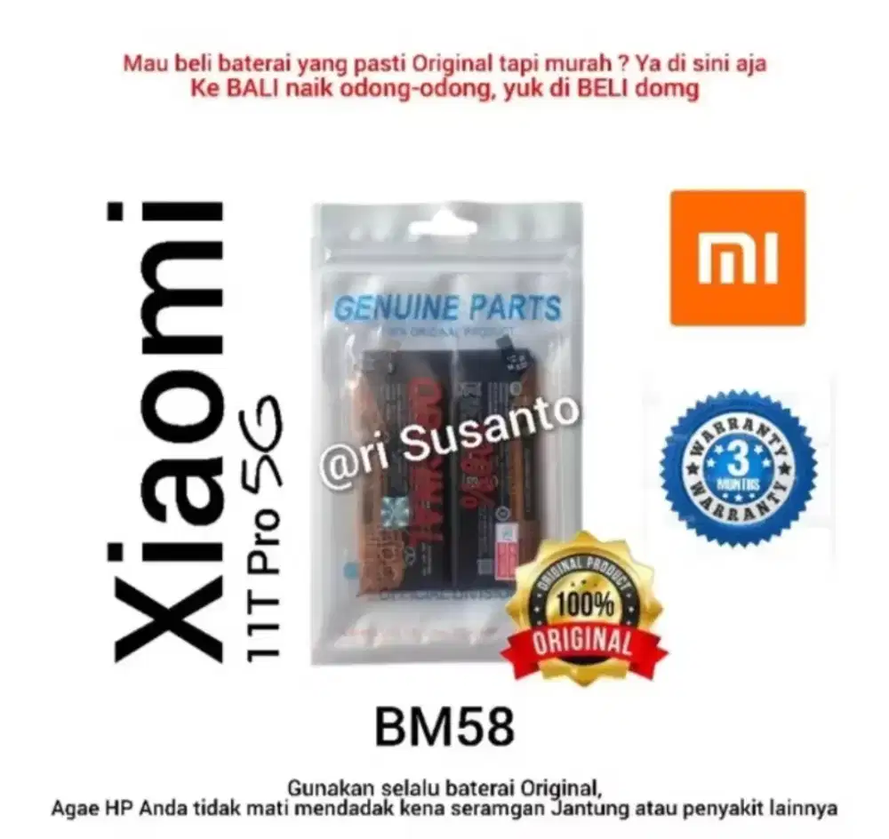 Battery Xiaomi BM 58 Original