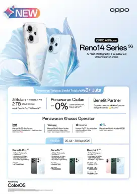 Oppo reno terbaru cicilan pake kredivo bisa cicilan murah