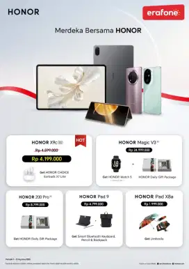 New Honor X9c Promo weekend