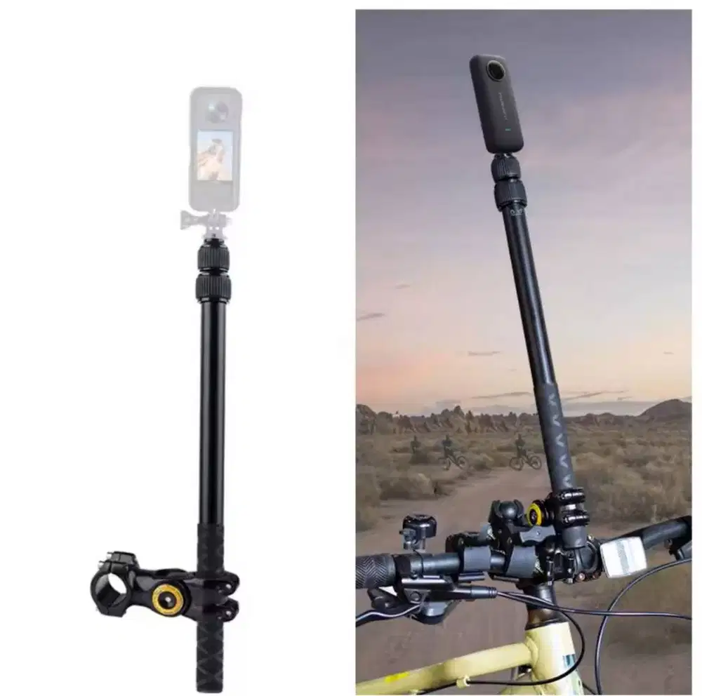 Clamp Bracket Mount Motorcycle Monopod Invinsible Stick Insta360