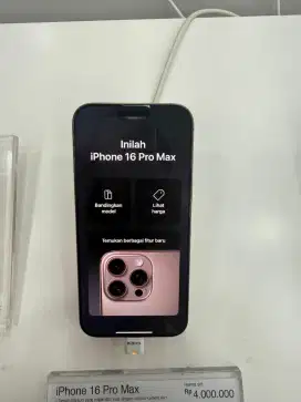 Promo cicilan IPhone 16 Pro Max 256 Bunga 0% Fre 2x cicilan