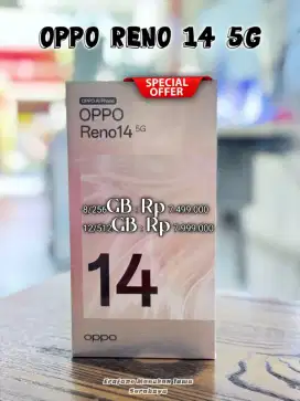 CICILAN OPPO RENO 14 BUNGA 0% FREE 2X ANGSURAN