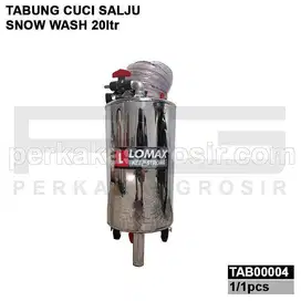 TABUNG SALJU SNOW WASH 20 LITER CUCI MOTOR DAN MOBIL STAINLESS LOMAX