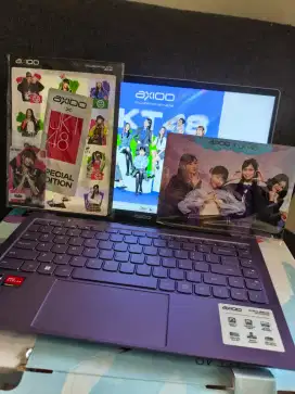 Jual laptop axioo hype 3 16/256GB warna purple/ungu