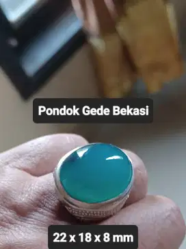 Batu Bacan ring perak
