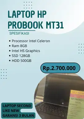 Jual Laptop HP PROBOOK MT31