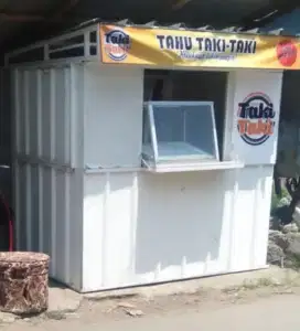 Booth contener untuk jualan