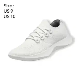 AllBirds Men's Running Shoes Tree Dashers - Blizzard White Sole