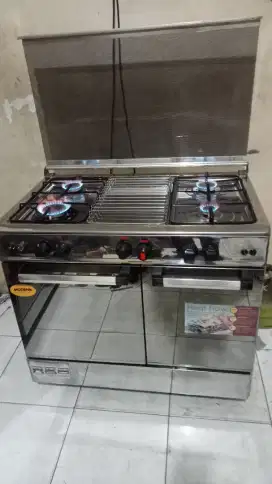 Kompor gas full otomatis MODENA 4 tungku siap kirim Jabodetabek