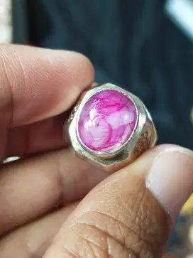 Ruby burma star ring perak