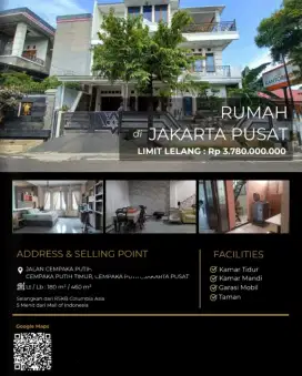 Dijual Rumah Cempaka Putih