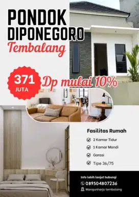 RUMAH MURAH SIAP HUNI TEMBALANG BEBAS BANJIR VIEW CANTIK