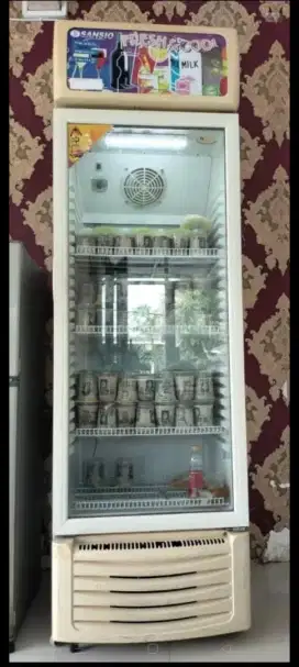 JUAL SHOWCASE KULKAS MINUMAN JUMBO 400 liter