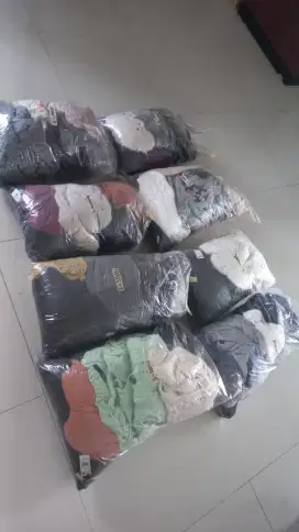 Paket Baju thrifting cardigan wanita